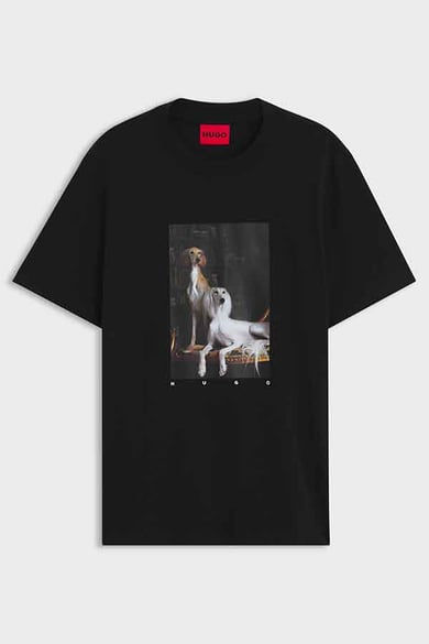 ΜΠΛΟΥΖΑ T-SHIRT HUGO - 002 ΜΑΥΡΟ